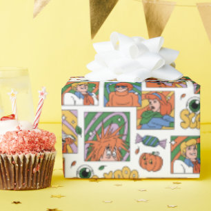 Scooby-Doo Halloween-Fotos Muster Geschenkpapier