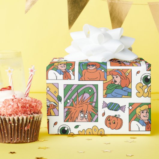 Scooby-Doo Halloween-Fotos Muster Geschenkpapier (Geburtstagsparty)