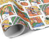 Scooby-Doo Halloween-Fotos Muster Geschenkpapier (Rolleneckpunkt)