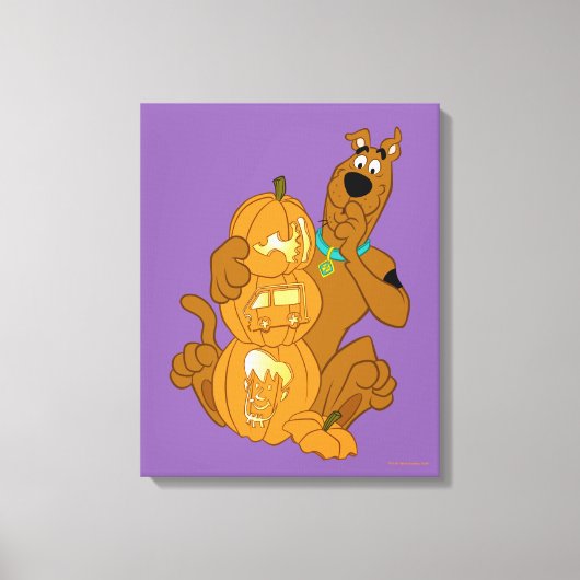 Scooby-Doo | Halloween Jack-O-Lantern Leinwanddruck (Vorderseite)