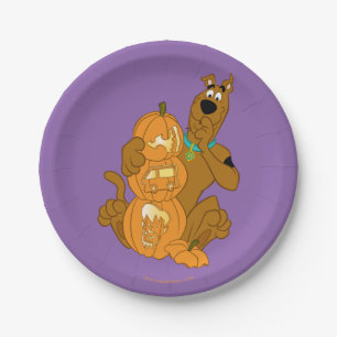 Scooby-Doo Halloween Jack-O-Lantern Pappteller