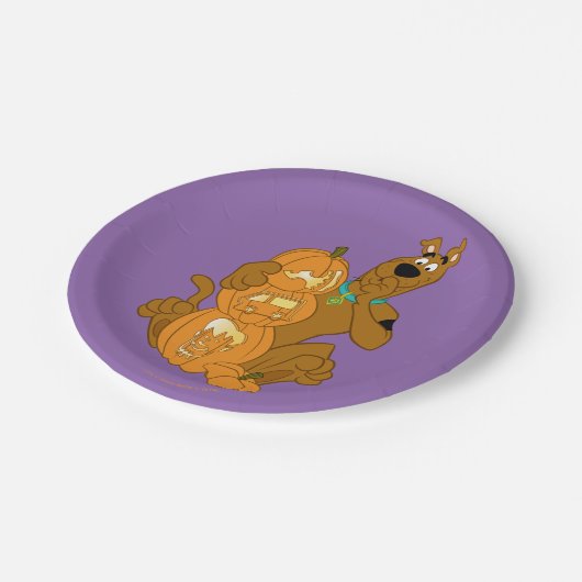 Scooby-Doo | Halloween Jack-O-Lantern Pappteller (Schrägansicht)