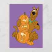 Scooby-Doo | Halloween Jack-O-Lantern Postkarte (Vorderseite)