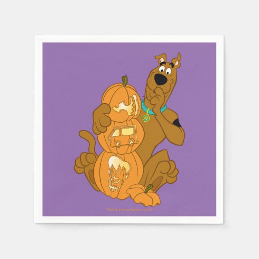 Scooby-Doo | Halloween Jack-O-Lantern Serviette (Vorderseite)