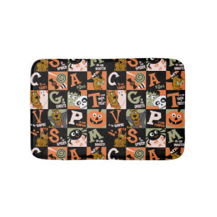 Scooby-Doo Halloween Pattern Badematte
