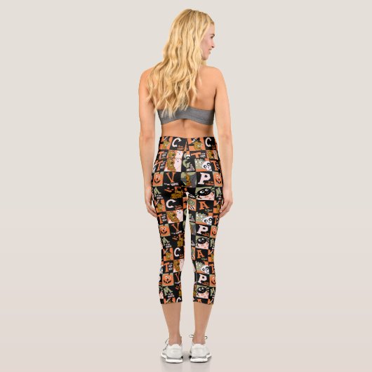 Scooby-Doo | Halloween Pattern Capri Leggings (Rückseite)