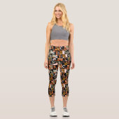 Scooby-Doo | Halloween Pattern Capri Leggings (Vorderseite)