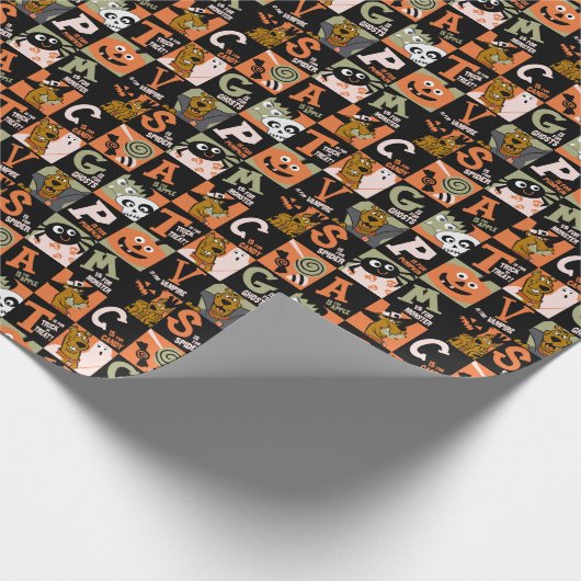 Scooby-Doo | Halloween Pattern Geschenkpapier (Ecke)