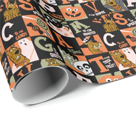 Scooby-Doo | Halloween Pattern Geschenkpapier (Rolleneckpunkt)