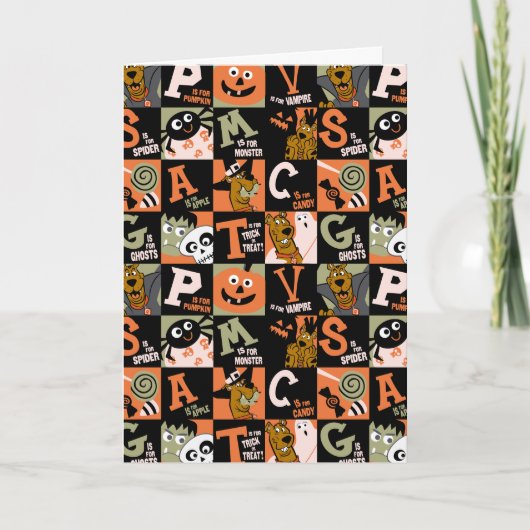 Scooby-Doo | Halloween Pattern Karte (Vorderseite)