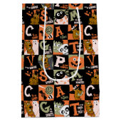 Scooby-Doo | Halloween Pattern Mittlere Geschenktüte (Rückseite)