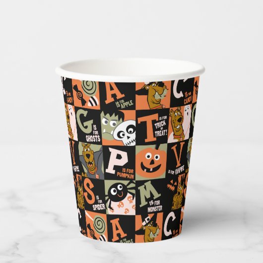 Scooby-Doo | Halloween Pattern Pappbecher (Vorderseite)