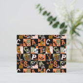 Scooby-Doo | Halloween Pattern Postkarte (Stehend Vorderseite)