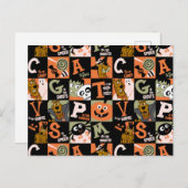 Scooby-Doo | Halloween Pattern Postkarte (Vorne/Hinten)