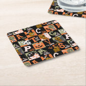 Scooby-Doo | Halloween Pattern Rechteckiger Pappuntersetzer (angewinkelt)