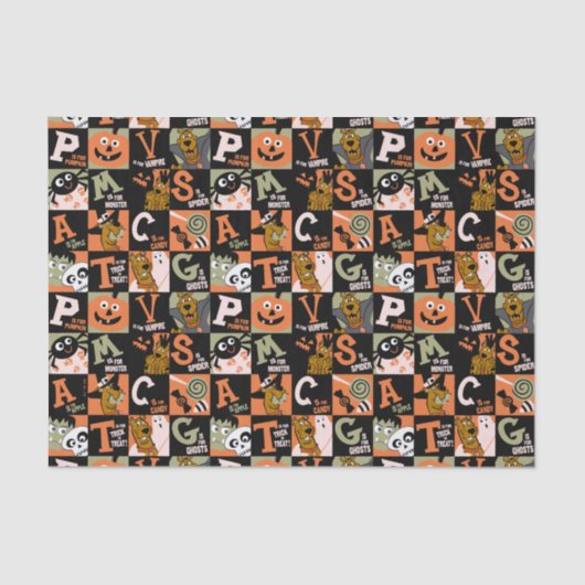 Scooby-Doo | Halloween Pattern Seidenpapier (Vorderseite)