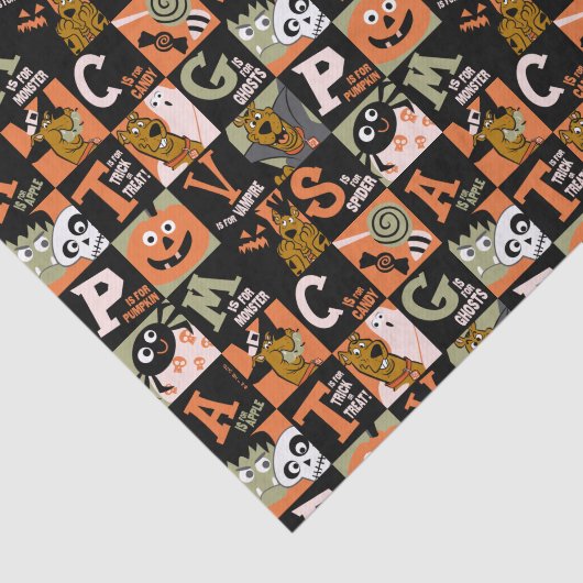 Scooby-Doo | Halloween Pattern Seidenpapier (Ausschnitt)