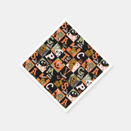 Scooby-Doo | Halloween Pattern Serviette (Ecke)
