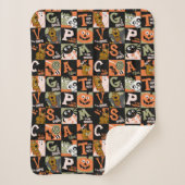 Scooby-Doo | Halloween Pattern Sherpadecke (Vorderseite)