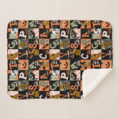 Scooby-Doo | Halloween Pattern Sherpadecke (Vorderseite (Horizontal))