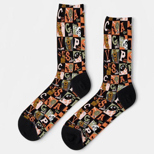 Scooby-Doo | Halloween Pattern Socken (Linkes Detail)