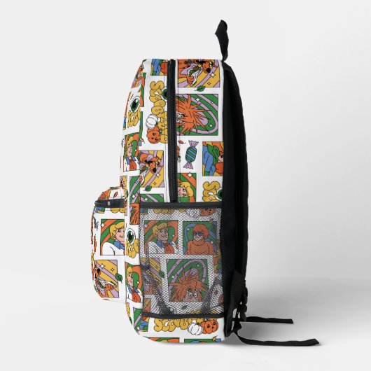 Scooby-Doo Halloween Photos Pattern Bedruckter Rucksack (Rechts)
