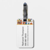 Scooby-Doo Halloween Photos Pattern Gepäckanhänger (Rückseite vertikal)