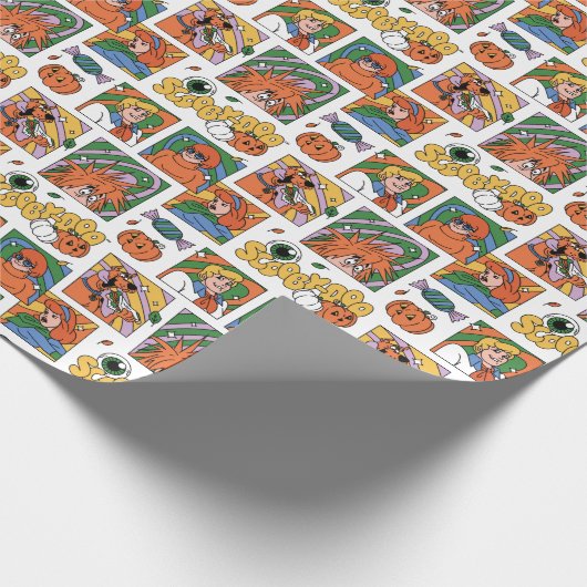 Scooby-Doo Halloween Photos Pattern Geschenkpapier (Ecke)