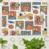 Scooby-Doo Halloween Photos Pattern Geschirrtuch (Gefaltet)