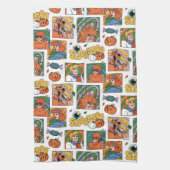Scooby-Doo Halloween Photos Pattern Geschirrtuch (Vertikal)
