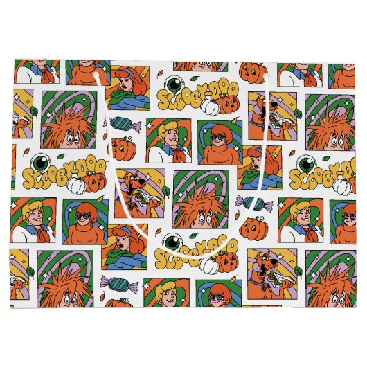 Scooby-Doo Halloween Photos Pattern Große Geschenktüte (Rückseite)