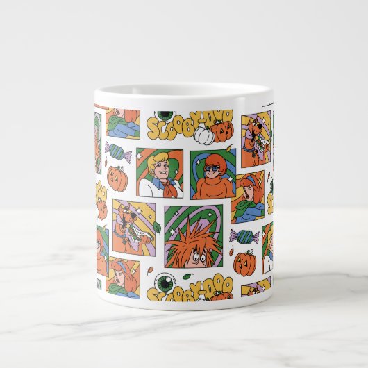 Scooby-Doo Halloween Photos Pattern Jumbo-Tasse (Vorderseite)