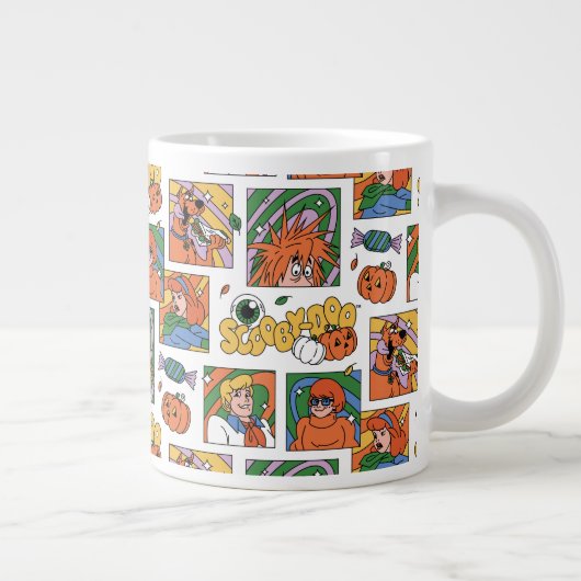 Scooby-Doo Halloween Photos Pattern Jumbo-Tasse (Rechts)