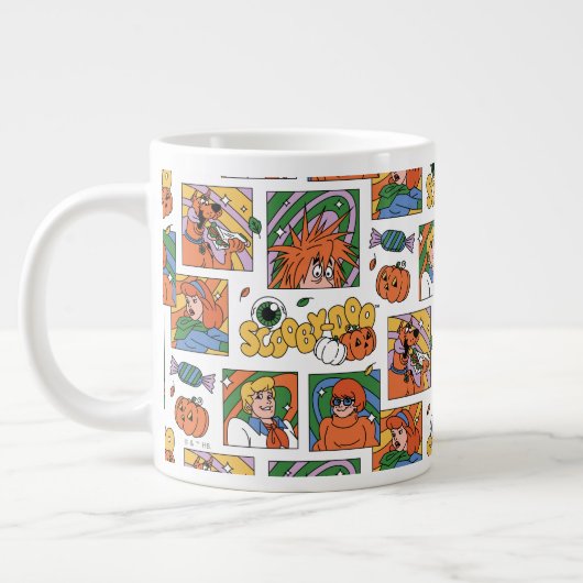 Scooby-Doo Halloween Photos Pattern Jumbo-Tasse (Links)