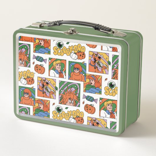 Scooby-Doo Halloween Photos Pattern Metall Brotdose (Vorderseite)