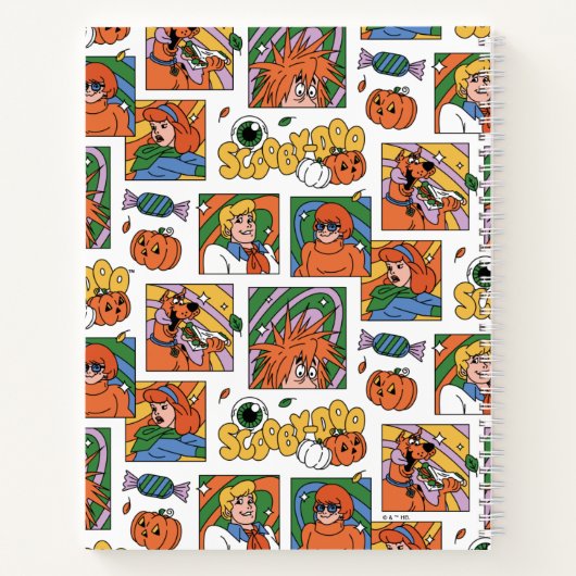 Scooby-Doo Halloween Photos Pattern Notizblock (Rückseite)