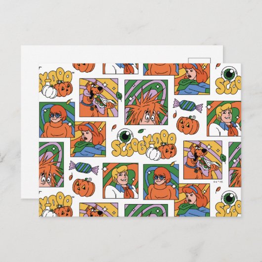 Scooby-Doo Halloween Photos Pattern Postkarte (Vorne/Hinten)
