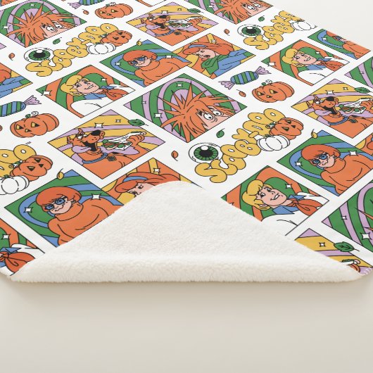 Scooby-Doo Halloween Photos Pattern Sherpadecke (3/4)