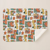 Scooby-Doo Halloween Photos Pattern Sherpadecke (Vorderseite (Horizontal))
