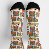 Scooby-Doo Halloween Photos Pattern Socken (Oben)