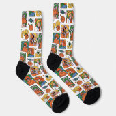 Scooby-Doo Halloween Photos Pattern Socken (Rechts)