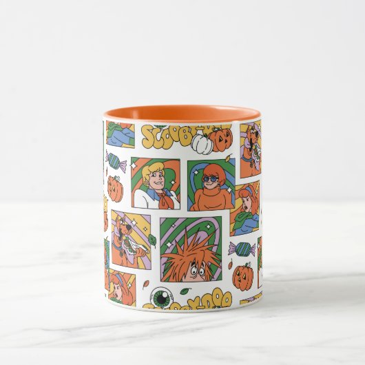 Scooby-Doo Halloween Photos Pattern Tasse (Zentrum)