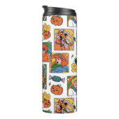 Scooby-Doo Halloween Photos Pattern Thermosbecher (Nach rechts gedreht)