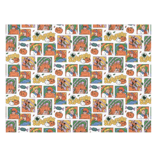 Scooby-Doo Halloween Photos Pattern Tischdecke (Vorderseite (Horizontal))