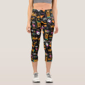 Scooby-Doo | Halloween Scooby-Doo-Muster Capri Leggings (Vorderseite)