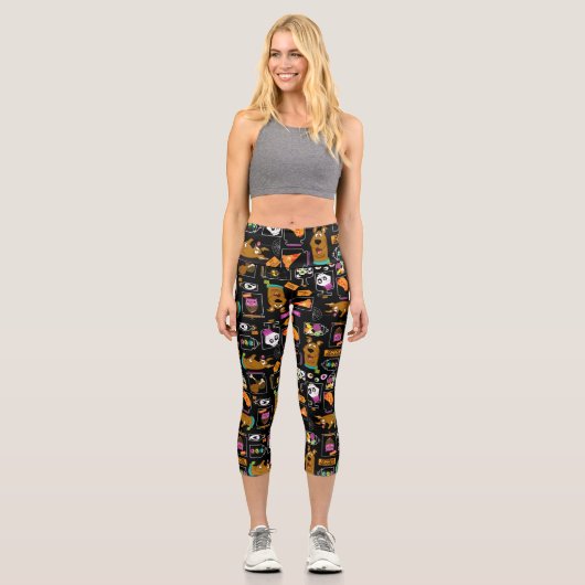 Scooby-Doo | Halloween Scooby-Doo-Muster Capri Leggings (Vorderseite)