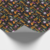 Scooby-Doo | Halloween Scooby-Doo-Muster Geschenkpapier (Ecke)