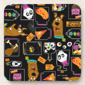 Scooby-Doo | Halloween Scooby-Doo-Muster Getränkeuntersetzer (Vorderseite)