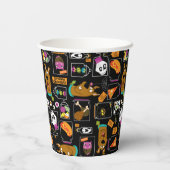 Scooby-Doo | Halloween Scooby-Doo-Muster Pappbecher (Rückseite)