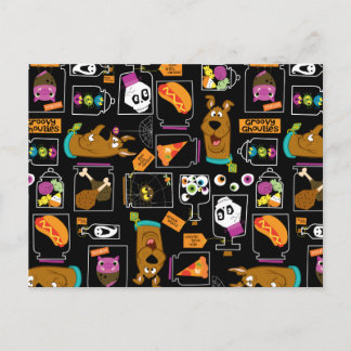 Scooby-Doo | Halloween Scooby-Doo-Muster Postkarte